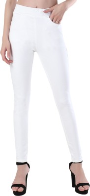 3BUTTERFLIES White Jegging(Solid)