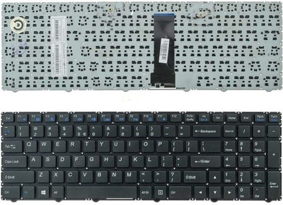 TechSonic For Clevo W950 WA510 W970 W950AU W950TU Internal Laptop-size Laptop Keyboard Compatible with Desktop, Laptop, Mac(Black)
