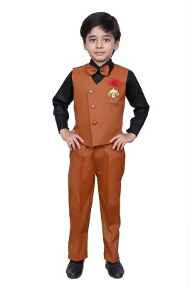 VALUE CREATION Boys Party(Festive) Shirt Trouser(Rust)