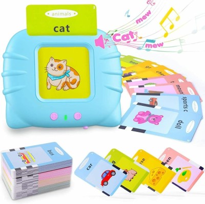 Mayneisha English Word Flashcards Talking Learning Device Toy for Kids Early Education(Multicolor)