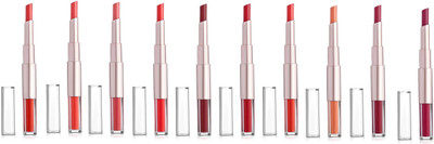 MYEONG Non Transfer Long And Lasting waterproof Matte Multi Shades Lipstick(Multicolor, 100 g)