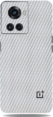 Pochanki One Plus 10R 5G Mobile Skin(Ultra Super Silver Carbon Fiber Skin With Matte Finish.)