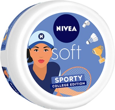 NIVEA Soft Moisturizer for Face Sporty College Edition  (300 ml)