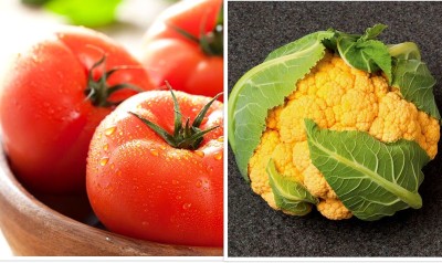 Gromax India Good Variety Tomato,Cauliflower Yellow Vegetable Seed, Combo For Home Garden Each Seed(40 per packet)