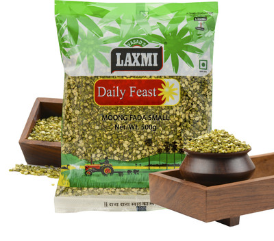 LAXMI Unpolished Green Moong Dal (Split)(500 g)