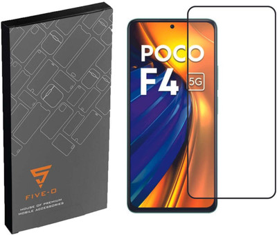 FIVE-O Edge To Edge Tempered Glass for POCO F4-5G ;(Pack of 2)
