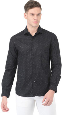 TURTLE Men Printed Casual Black Shirt