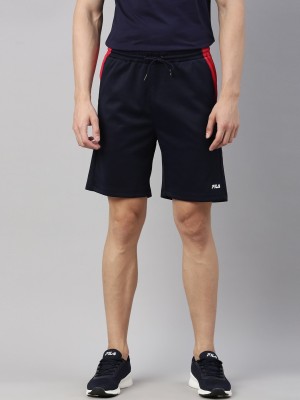 FILA Solid Men Blue Sports Shorts