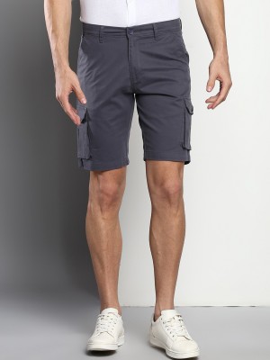 Dennis Lingo Solid Men Grey Cargo Shorts