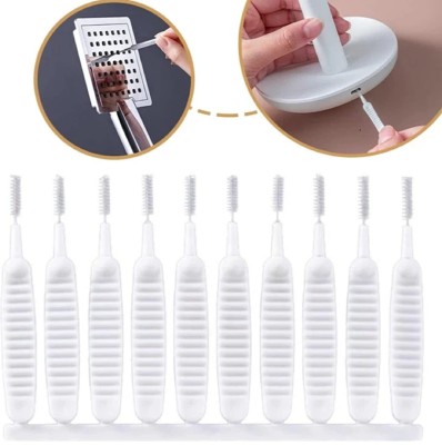 metreno Shower Head Nozzle Cleaning Brushes Anti-Clogging Small Hole Gap Cleaner(10 pcs) Shower Head