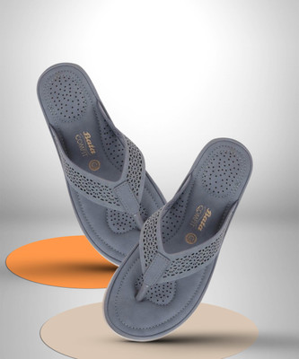 Bata Women CONNIE TH Flip Flops(Grey , 4)