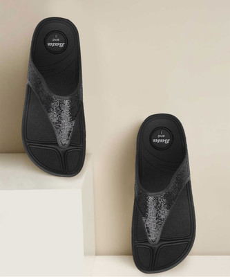 Bata Women KAFI Flip Flops(Black , 4)