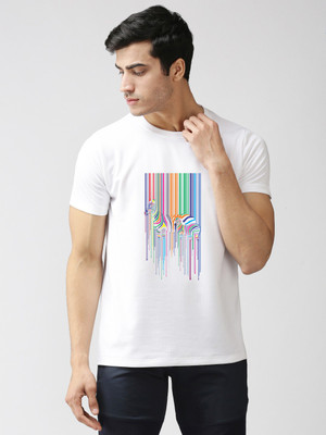 EPPE Graphic Print Men Round Neck White T-Shirt