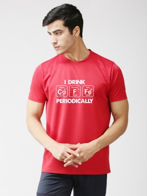 EPPE Typography Men Round Neck Red T-Shirt