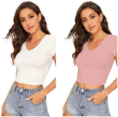 Dream Beauty Fashion Casual Solid Women White Top
