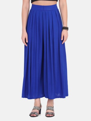 BuyNewTrend Flared Women Blue Trousers