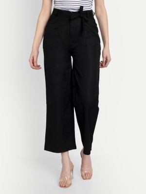 Wicked stitch Regular Fit Women Black Trousers