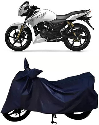 OOLTAH PAHIYA Waterproof Two Wheeler Cover for TVS(Apache RTR 180, Blue)