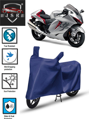 J S R Waterproof Two Wheeler Cover for Suzuki(Hayabusa, Blue)