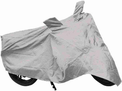 prapt accessories Two Wheeler Cover for Bajaj(Discover 110, Silver)