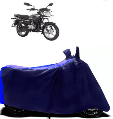 DHAKIYA Waterproof Two Wheeler Cover for Bajaj(Platina, Blue, Black)