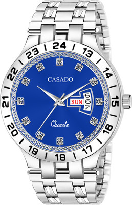 Casado Diamond Studded Dial | 3D Cut Glass | Trending Day and Date | 1 Year Warranty Diamond Studded Dial | 3D Cut Glass | Trending Day and Date | 1 Year Warranty Analog Watch  - For Men