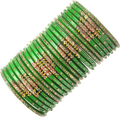 Anshi Creations Lac Bangle Set(Pack of 24)