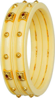 Barffy collections Plastic Gold-plated Bangle Set(Pack of 2)