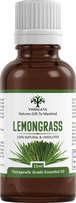 Vanalaya Lemongrass essential oil Pure and Natural therapeutic grade(15 ml)