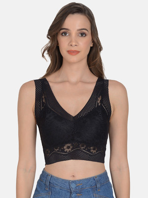 mod & Shy Women Bralette Lightly Padded Bra(Black)