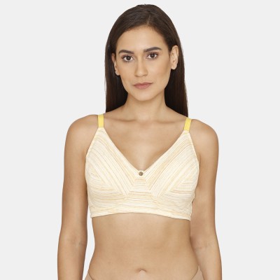 ZIVAME Women Full Coverage Non Padded Bra(Yellow)