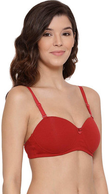 Lyra Women Full Coverage Lightly Padded Bra(Red)