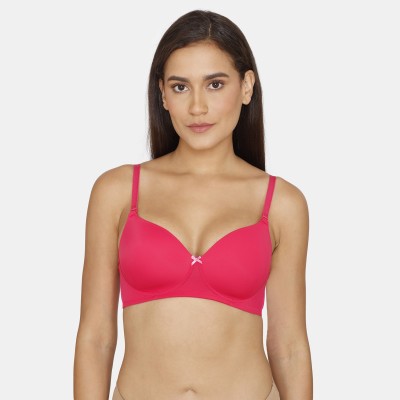 ZIVAME Women Push-up Lightly Padded Bra(Pink)