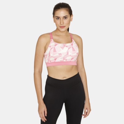 Zelocity by Zivame Women Sports Non Padded Bra(Pink)