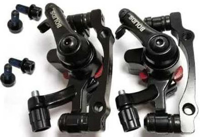 ghg Disk Brake Caliper Machine 2pcs Set Brake Shoe(Black)