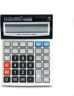 Dcmr CT-912ND Premium Quality Big Display/Big Button 12 Digit Big Size Calculator Big Button 12 Digit Big Size Calculator Basic  Calculator(14 Digit)