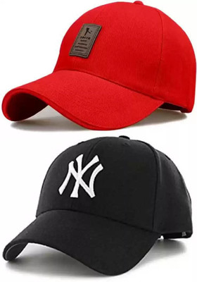 IF LANE Solid Sports/Regular Cap Cap(Pack of 2)