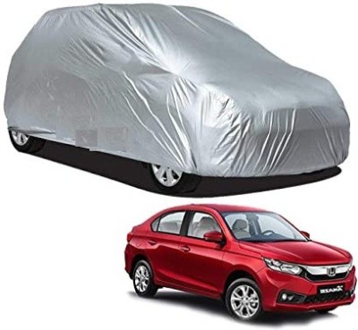 Anlopeproducts Car Cover For Honda Amaze VX CVT i-VTEC (With Mirror Pockets)(Silver)