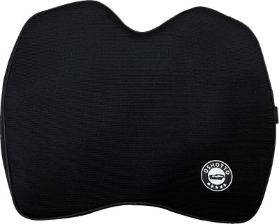 Oshotto Black Memory Foam Car Pillow Cushion for Universal For Car(Square, Pack of 1)