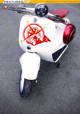 hard goat Sticker & Decal for Car & Bike(Red)