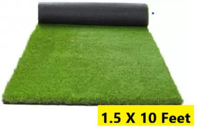 CHETANYA LOOMTEX Green Polypropylene Carpet(1 ft,  X 10 ft, Rectangle)