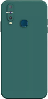 MOBILOVE Back Cover for Vivo Y17 / Y15 / Y12 | Shockproof Slim Matte Liquid Soft Silicone TPU Back Case Cover(Green, Camera Bump Protector, Silicon, Pack of: 1)