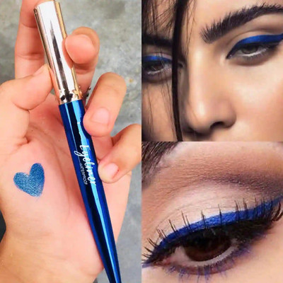 Latixmat New diamond Glitter shimmer Eyeliner Pencil Long Wear 1.5 g(blue)
