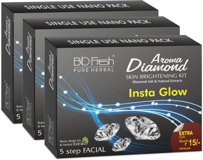 Biofresh Pure Herbal Diamond Facial Kit(3 x 46 g)