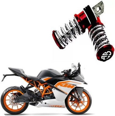 Giinix Metal Spring-Coil Style Pedals Foot Rest For KTM RC 125 Foot Rest(Red)