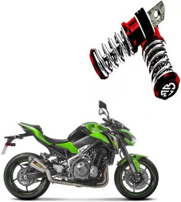 Giinix Metal Spring-Coil Style Pedals Foot Rest For Kawasaki Z900 Foot Rest(Red)