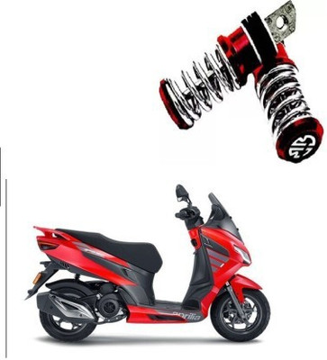 Giinix Metal Spring-Coil Style Pedals Foot Rest For Aprilia SXR 160 Foot Rest(Red)