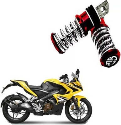 Giinix Metal Spring-Coil Style Pedals Foot Rest For Bajaj Pulsar RS 200 Foot Rest(Red)