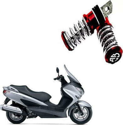 Giinix Metal Spring-Coil Style Pedals Foot Rest For Suzuki Burgman Foot Rest(Red)