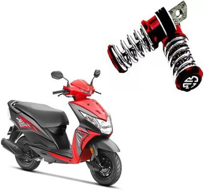 Giinix Metal Spring-Coil Style Pedals Foot Rest For Honda DIO Foot Rest(Red)